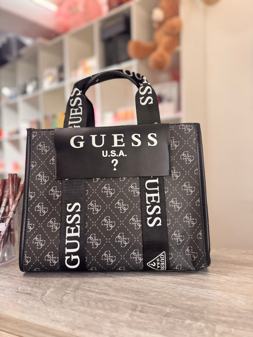 GUESS U.S.A Bold Black Women's Tote Bag