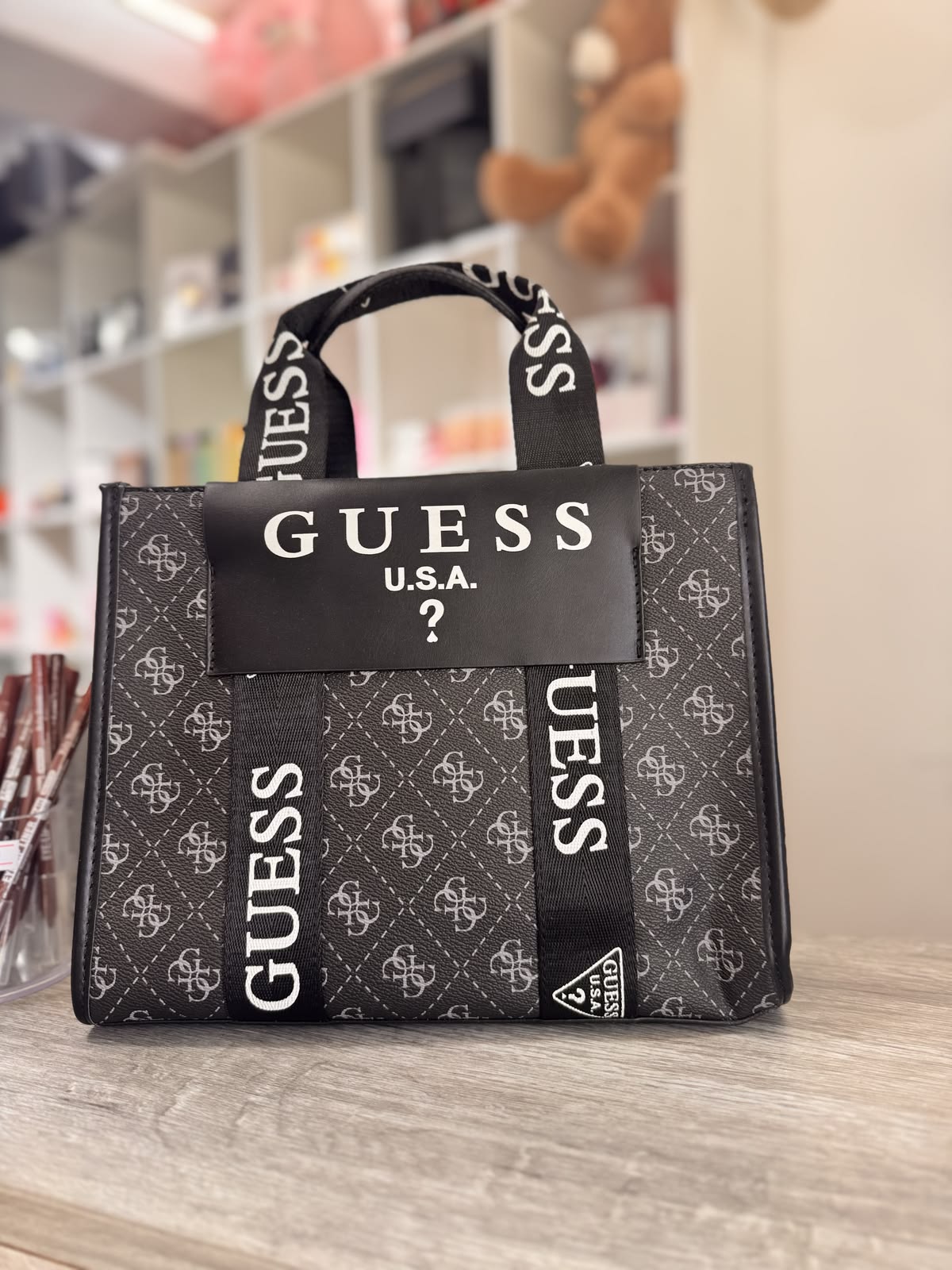 GUESS U.S.A Bold Black Women's Tote Bag