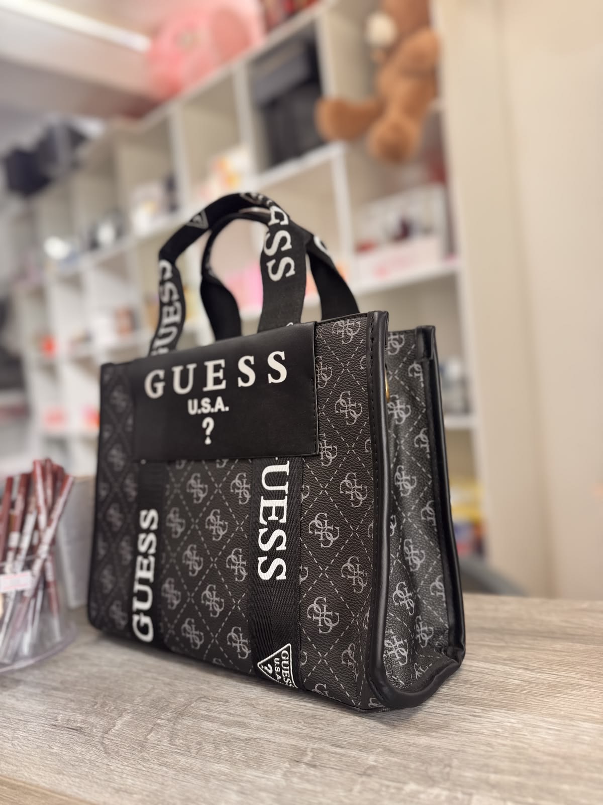 GUESS U.S.A Bold Black Women's Tote Bag