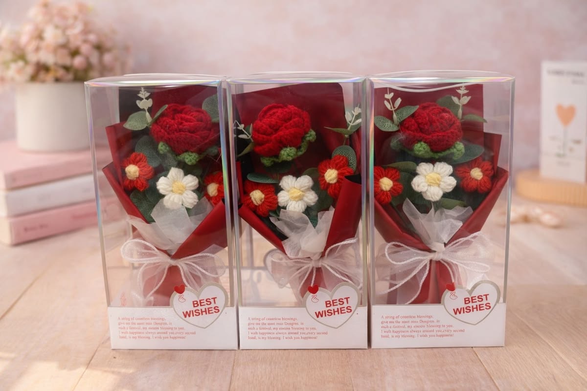 Handmade Crochet Gift Bouquet